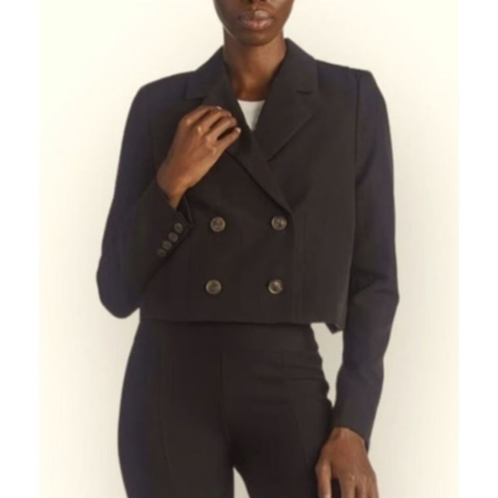 NWT Aware by Vero Moda Aria Short Wrap Back Double‎ Breasted Crop Blazer Size 10
